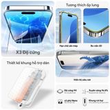  Cường lực Dekey trong suốt và chống nhìn trộm cho iPhone, có khung trợ dán 
