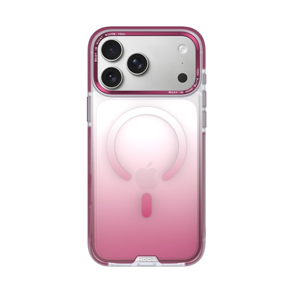Nút bấm và phần Camera Control trên ốp Hoda Multicolor màu đỏ rượu