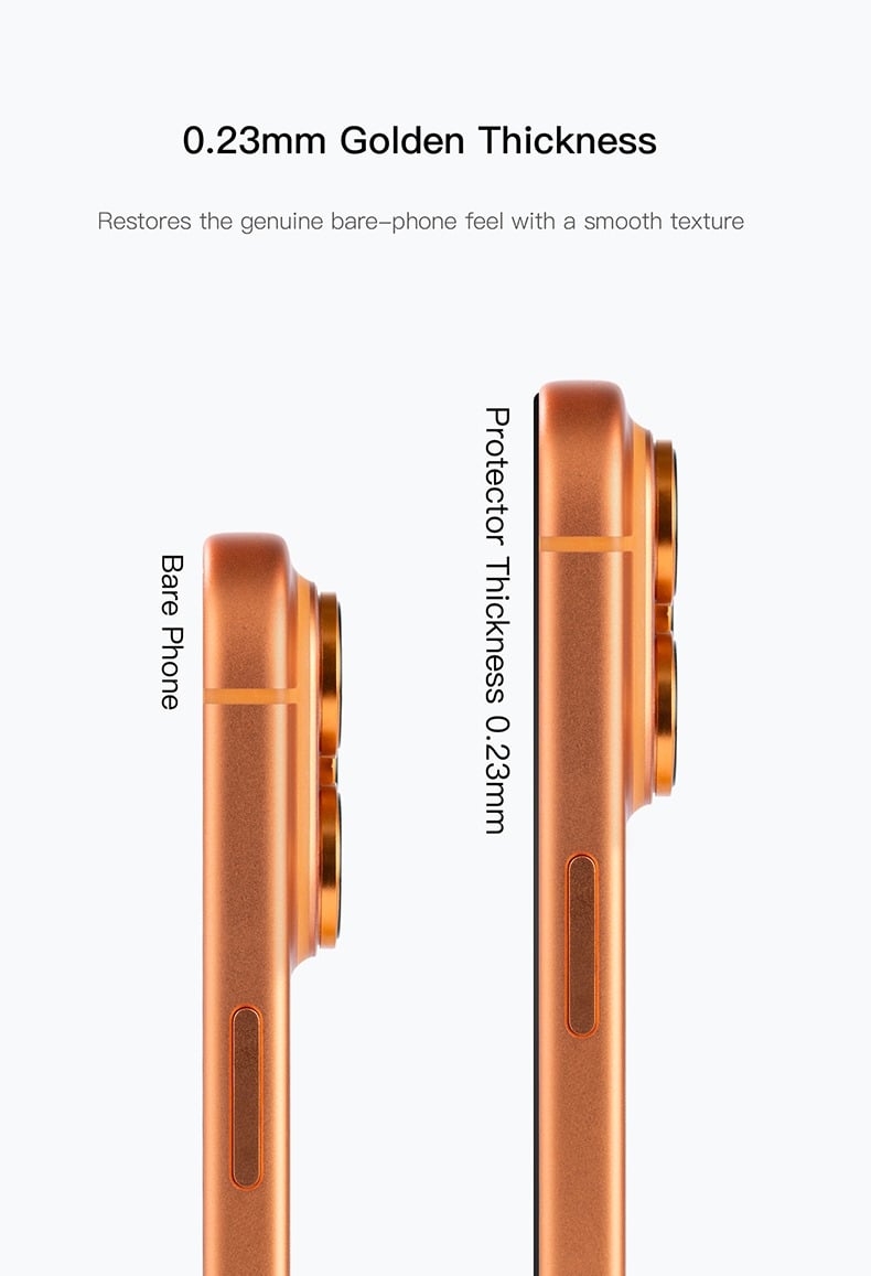 Độ dày 0,23 mm của cường lực Hoda so với màn hình iPhone