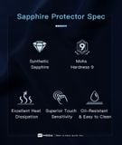  Cường lực Hoda Sapphire cho iPhone (kèm khung trợ dán) 