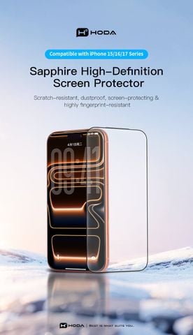  Cường lực Hoda Sapphire cho iPhone (kèm khung trợ dán) 