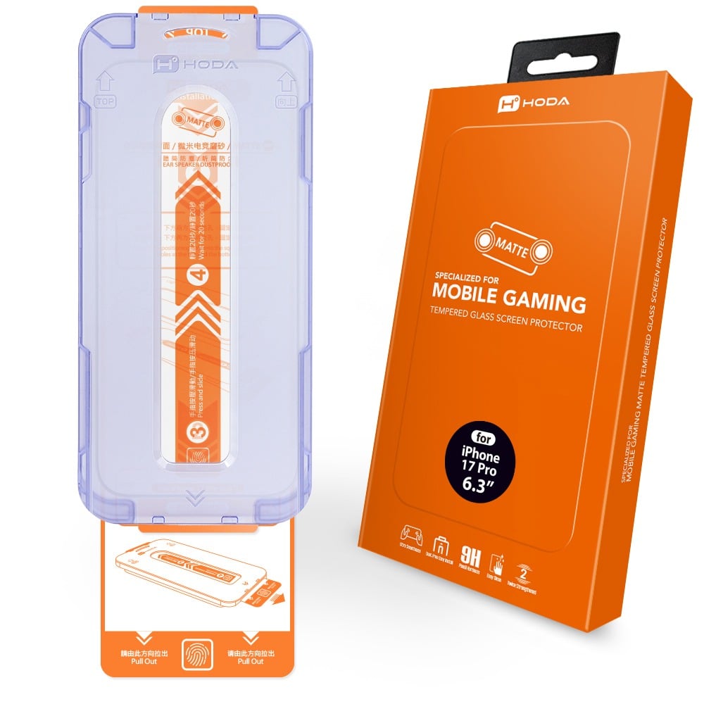 Hộp cường lực Hoda chống vân tay cho iPhone 17 Pro