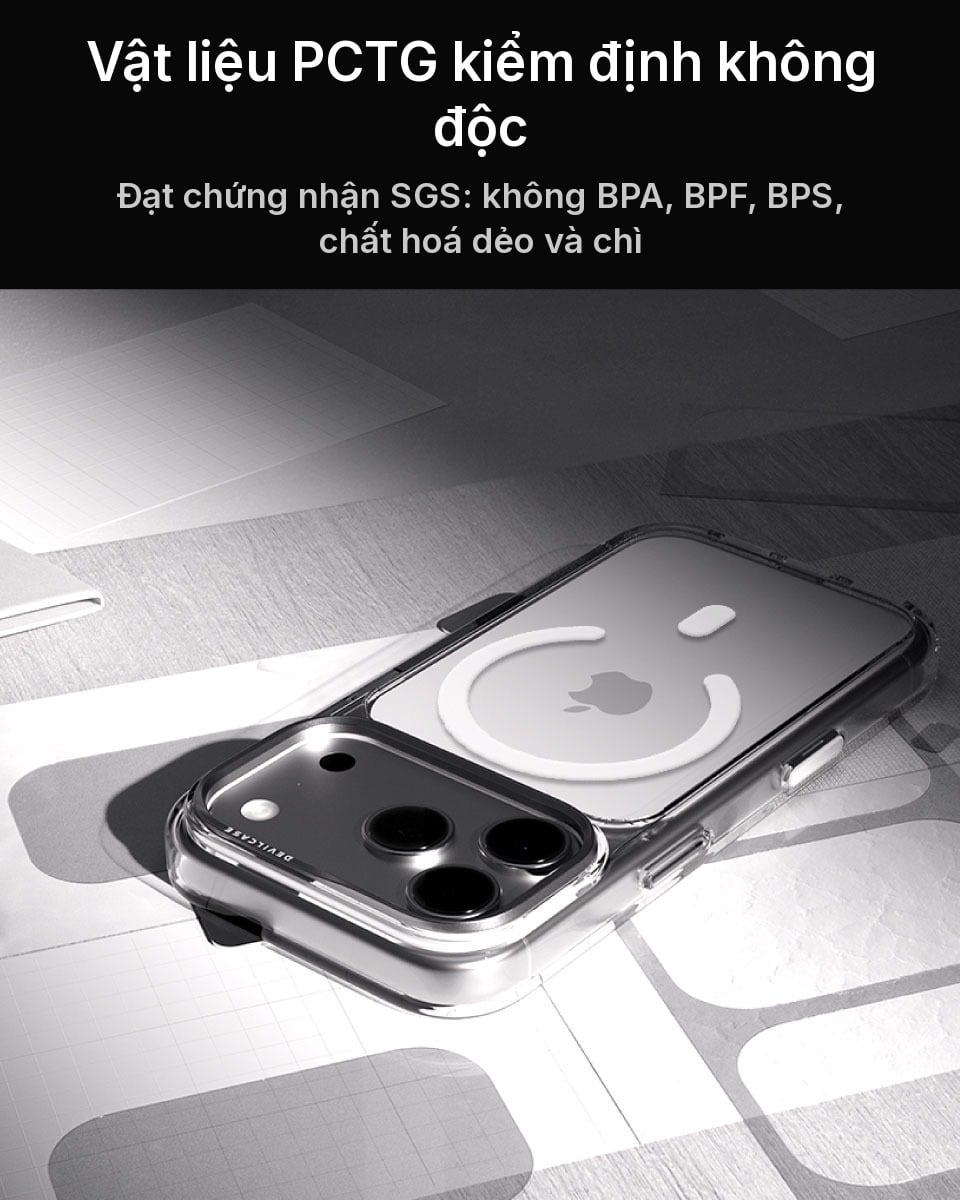 Nhựa PCTG của Devilcase đạt kiểm định SGS về độ an toàn