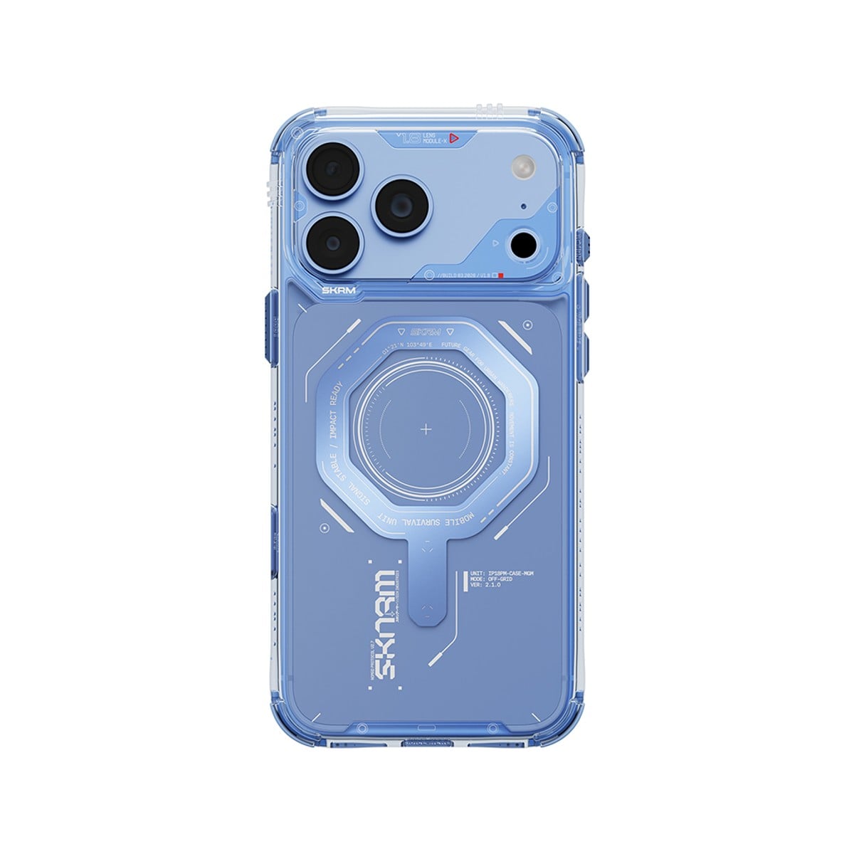 Ốp lưng Skinarma Magma màu xanh dương cho iPhone 18 Pro Max