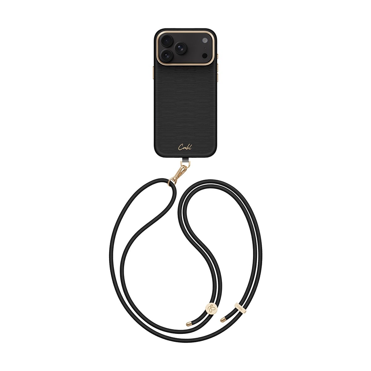 Ốp lưng UniQ Coehl Mirelle giả da vân nổi kèm dây đeo cho iPhone