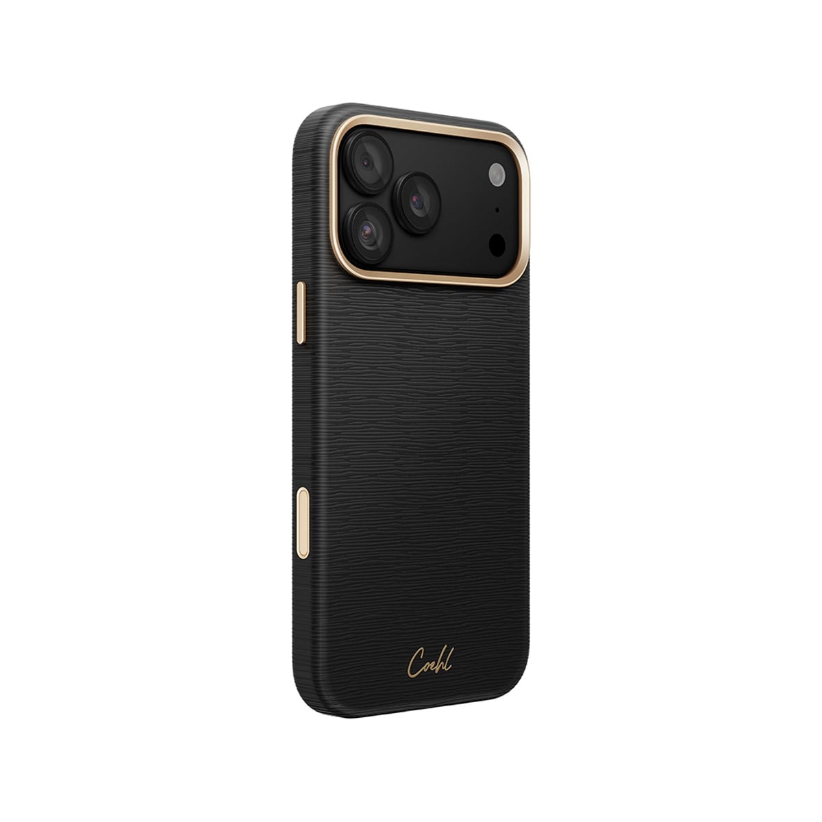 Ốp lưng UniQ Coehl Mirelle màu đen chống sốc cho iPhone 18 Pro Max
