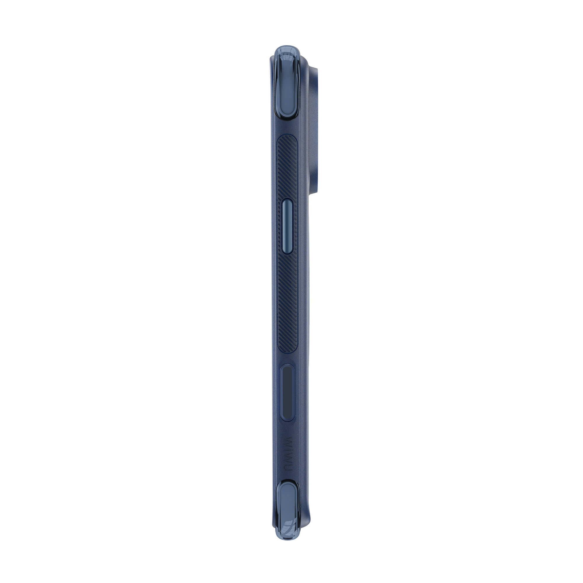 Viền camera nâng cao trên ốp WiWU AeroGuard Pro màu xanh dương