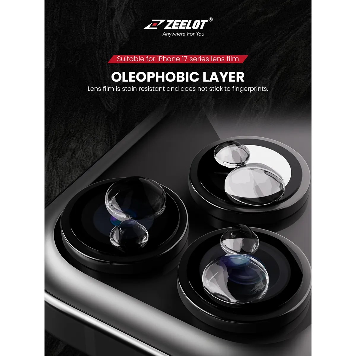 Lớp kỵ dầu chống bám vân tay trên kính camera Zeelot PiShield