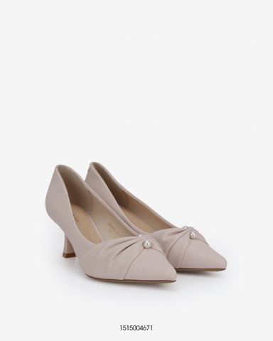  Giày cao gót Pump mũi nhọn đính ngọc trai Exull 1515004671 