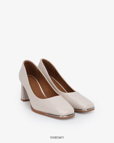  Giày cao gót Pump Block-Heel đính đá Exull 1515012671 