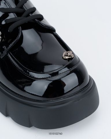  Giày Blucher Loafer da đính charm hoa hồng Exull 1515102760 