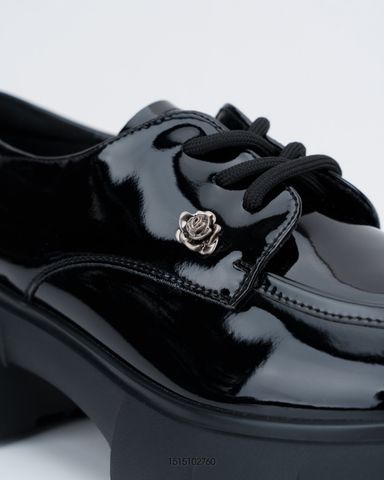  Giày Blucher Loafer da đính charm hoa hồng Exull 1515102760 