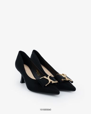  Giày cao gót Kitten Heels Pump phối khóa trang trí Exull 1515005060 