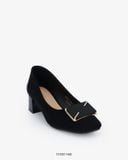  Giày cao gót Block-Heel nhấn trang trí kim loại Exull 1515011460 