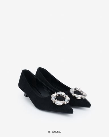  Giày cao gót mũi nhọn đính đá trang trí Exull 1515000560 