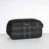 Clutch Burberry Double Zip Washbag in Nova Check Canvas size 25