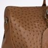 Túi du lịch Japan Ostrich Leather (Nâu) size 50