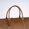 Túi du lịch Japan Ostrich Leather (Nâu) size 50