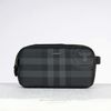 Clutch Burberry Double Zip Washbag in Nova Check Canvas size 25