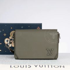 Túi đeo chéo Louis Vuitton Takeoff Messenger PM Aerogram (Khaki) size 21
