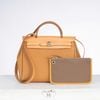 Túi Hermès Herbag PM Gold Vache Hunter/Canvas (Unisex) size 31