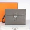 Túi đeo Hermès Sac à Dépêches Messenger Gris Meyer Evercolor size 28