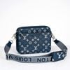 Túi đeo Louis Vuitton Trio Monogram Shadow (Navy) size 25