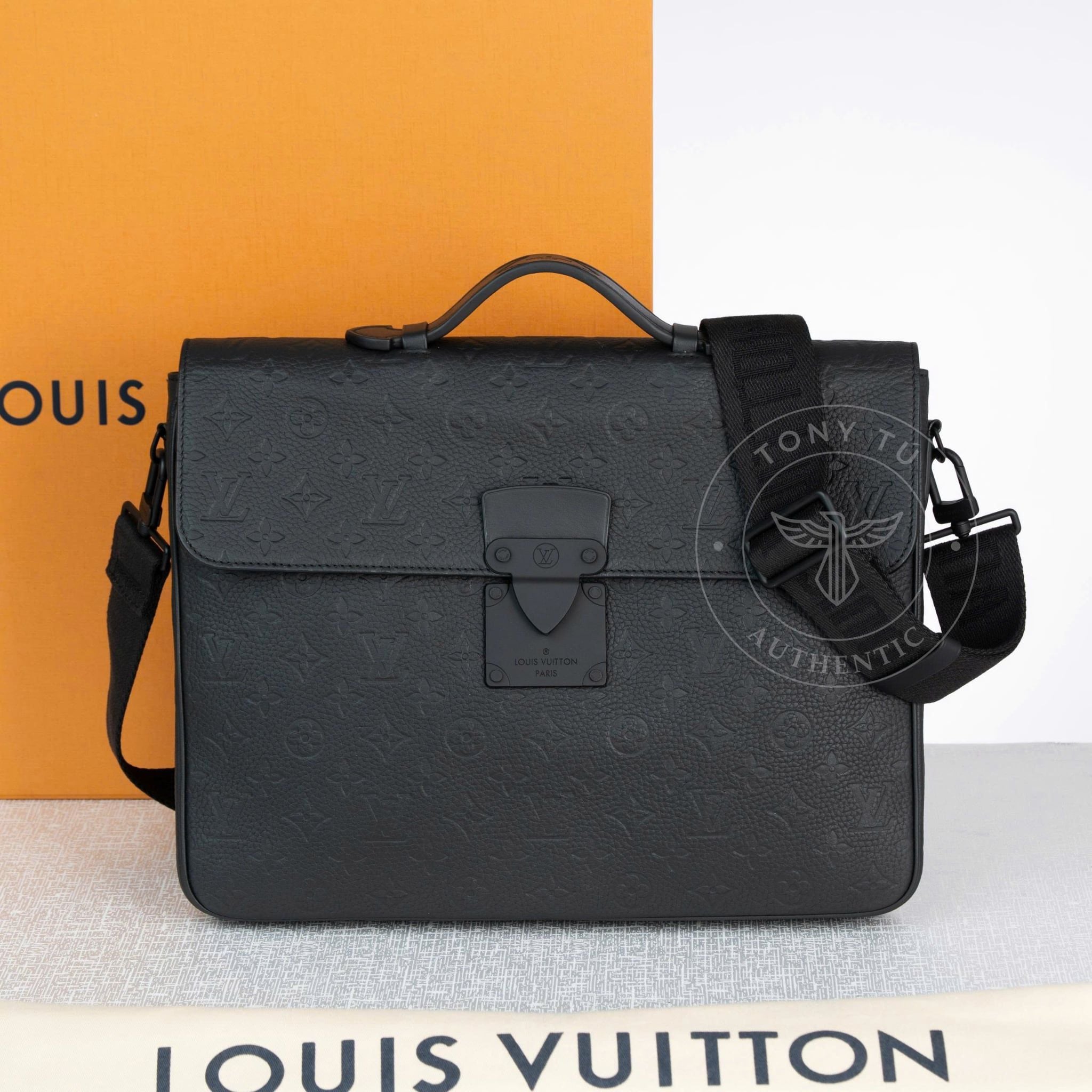 Cặp tài liệu Louis Vuitton S-Lock Monogram Taurillon G90 size 37 (NEW SS)