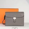Túi đeo Hermès Sac à Dépêches Messenger Gris Veau Togo size 28