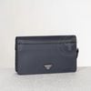 Clutch Prada Navy Saffiano size 25