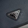 Clutch Prada Navy Saffiano size 25