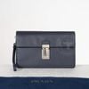 Clutch Prada Navy Saffiano size 25