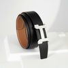 Thắt lưng Hermès H Pair Horse in Matte Palladium - Togo/Boxcalf (Đen/Gold) size 85