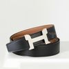 Thắt lưng Hermès H Pair Horse in Matte Palladium - Togo/Boxcalf (Đen/Gold) size 85