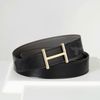 Thắt lưng Hermès H Hisséo Reversible - Togo/Boxcalf (Đen/Xám) size 95