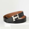 Thắt lưng Hermès H Classic Matte - Togo/Boxcalf (Đen/Gold) size 90