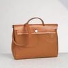 Túi Hermès Herbag MM Gold Vache Hunter/Canvas size 35
