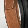 Thắt lưng Hermès H Pair Horse in Matte Palladium - Togo/Boxcalf (Đen/Gold) size 85
