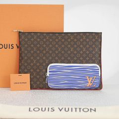 Túi tài liệu/Pochette Louis Vuitton Patchwork Multipocket Monogram Ebene Size 35