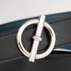 Thắt lưng Hermès Golden Glenan - Togo/Boxcalf (Đen/Xanh Navy) size 90