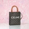 Túi đeo Céline Triomphe Vertical Mini Tote in Triomphe Monogram Canvas size 20