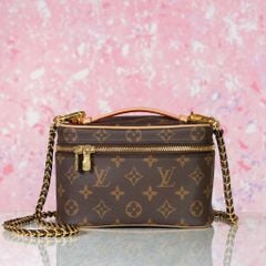 Túi Louis Vuitton Nice Mini Monogram Ebene size 20 (Nâu)