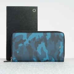 Ví Zippy Montblanc Meisterstück Pocket (Blue Camo) size 22