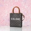 Túi đeo Céline Triomphe Vertical Mini Tote in Triomphe Monogram Canvas size 20