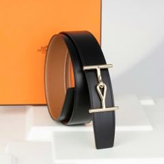 Thắt lưng Hermès H Jumbo Reversible - Boxcalf/Togo (Đen/Gold) size 85