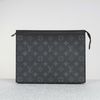 Clutch /Pouch Louis Vuitton Pochette Voyage MM Monogram Eclipse size 26