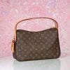 Túi đeo Louis Vuitton Slouchy PM Monogram Ebene size 30 (NEW SS - Code Chip)