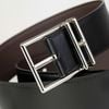 Thắt lưng Hermès Nathan Reversible Box Calf/Togo (Đen/Nâu) Size 85