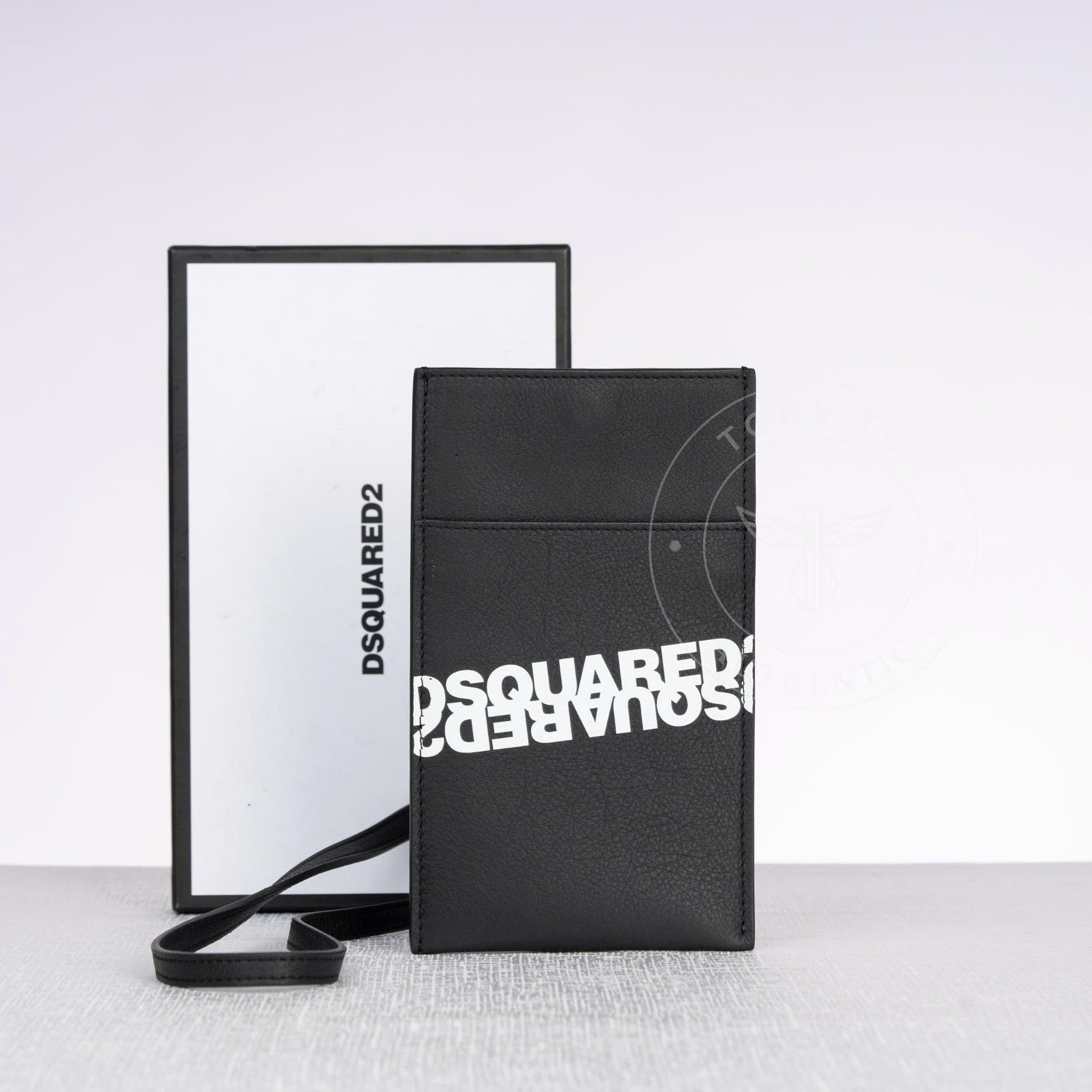 Túi Dsquared2 Wearable Wallet in Black Calfskin