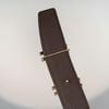 Thắt lưng Hermès H au Carré - Box Calf/Togo (Đen/Nâu) size 100